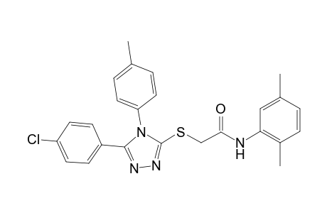 2-{[5-(4-chlorophenyl)-4-(4-methylphenyl)-4H-1,2,4-triazol-3-yl]sulfanyl}-N-(2,5-dimethylphenyl)acetamide