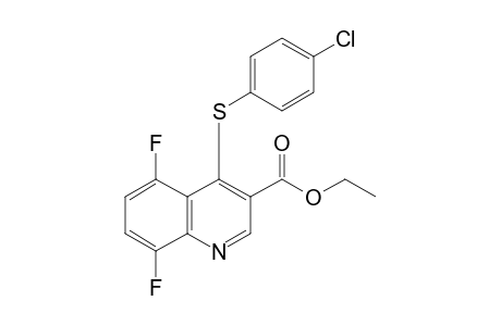 4-[(p-chlorophenyl)thio]-5,8-difluoro-3-quinolinecarboxylic acid