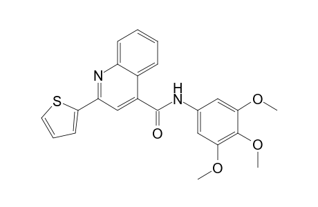 4-quinolinecarboxamide, 2-(2-thienyl)-N-(3,4,5-trimethoxyphenyl)-