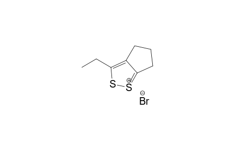 4H-Cyclopenta-1,2-dithiol-1-ium, 3-ethyl-5,6-dihydro-, bromide