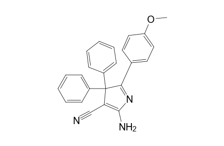 2-Amino-5-(4-methoxyphenyl)-4,4-diphenyl-3-pyrrolecarbonitrile