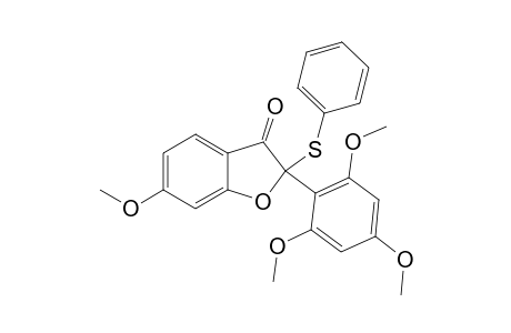 6-Methoxy-2-(phenylthio)-2-(2,4,6-trimethoxyphenyl)-benzofuran-3(2H)-one