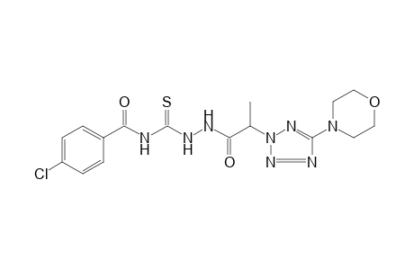 4-(p-chlorobenzoyl)-1-[2-(5-morpholino-2H-tetrazol-2-yl)propionyl]-3-thiosemicarbazide