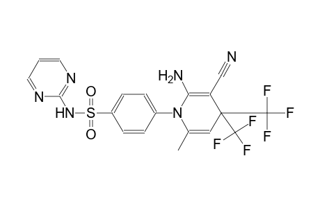 benzenesulfonamide, 4-(2-amino-3-cyano-6-methyl-4,4-bis(trifluoromethyl)-1(4H)-pyridinyl)-N-(2-pyrimidinyl)-