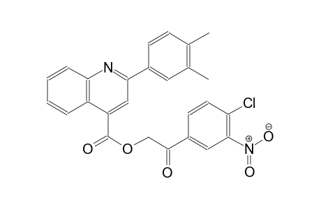 4-quinolinecarboxylic acid, 2-(3,4-dimethylphenyl)-, 2-(4-chloro-3-nitrophenyl)-2-oxoethyl ester