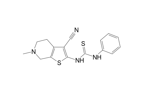 1-(3-Cyano-6-methyl-4,5,6,7-tetrahydro-thieno[2,3-c]pyridin-2-yl)-3-phenyl-thiourea