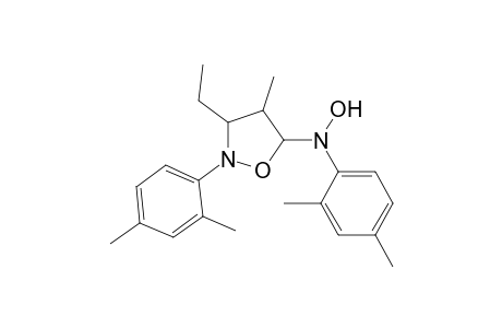 5-Isoxazolidinamine, N,2-bis(2,4-dimethylphenyl)-3-ethyl-N-hydroxy-4-methyl-