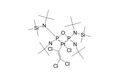 CHLORO-[N,N',N'',N'''-TETRA-TERT.-BUTYL-N,N''-BIS-(TRIMETHYLSILYL)-TETRAMIDODIPHOSPHITE]-(TRICHLORVINYL)-PLATIN-(2),ISOMER-#6A