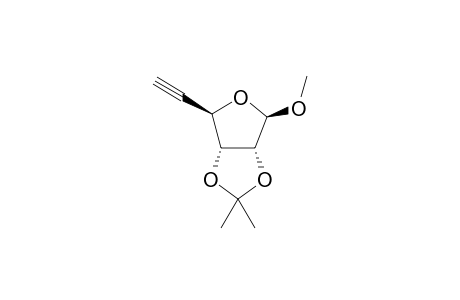 Methyl 5,6-Dideoxy-2,3-O-isopropylidene-.beta.-D-ribo-hex-5-ynofuranoside