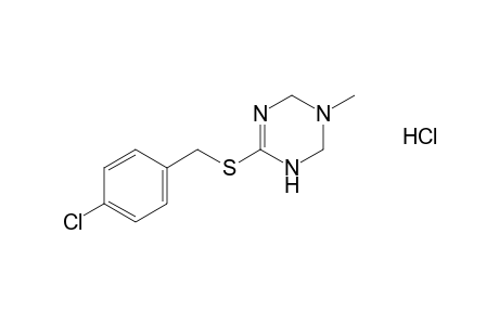 6-[(p-Chlorobenzyl)thio]-3-methyl-1,2,3,4-tetrahydro-S-triazine, monohydrochloride