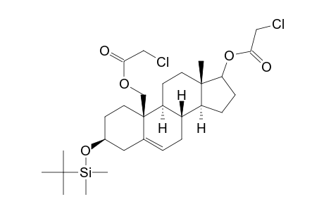 3.beta.-t-butyldimethylsilyloxy-17,19-di(chloroacetoxy)androst-5-ene