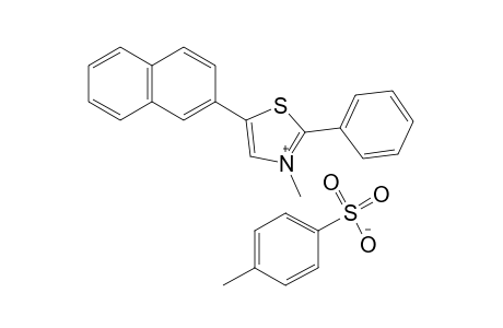 3-methyl-5-(2-naphthyl)-2-phenylthiazolium p-toluenesulfonate