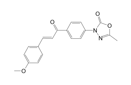 5-METHYL-3-[PARA-(3'-(4-METHOXYPHENYL)-ACRYL-1'-OYL)-PHENYL]-3H-2-OXO-DELTA(4)-1,3,4-OXADIAZOLE