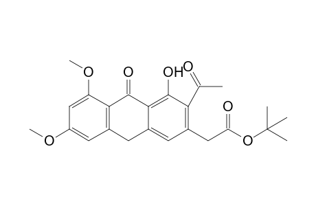 t-Butyl [3'-acetyl-4'-hydroxy-5',7'-dimethoxy-10'-oxo-9',10'-dihydroanthacen-2'-yl]-acetate