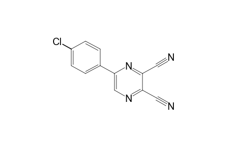 5-(p-chlorophenyl)-2,3-pyrazinedicarbonitrile