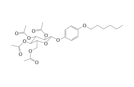 4-(Hexyloxy)phenyl 2,3,4,6-tetra-o-acetylhexopyranoside