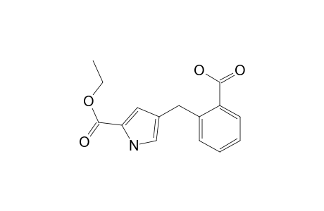 2-[(5-carbethoxy-1H-pyrrol-3-yl)methyl]benzoic acid