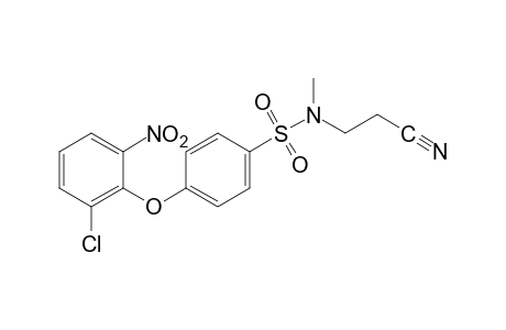 p-(2-chloro-6-nitrophenoxy)-N-(2-cyanoethyl)-N-methylbenzenesulfonamide