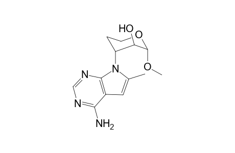 4-(4-amino-6-methyl-7-pyrrolo[2,3-d]pyrimidinyl)-2-methoxy-3-oxanol