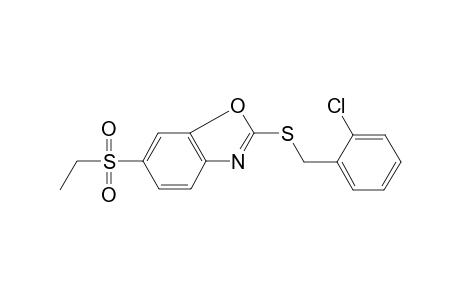 2-[(2-Chlorobenzyl)sulfanyl]-1,3-benzoxazol-6-yl ethyl sulfone