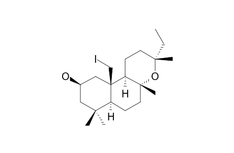 8.alpha.,13-epoxy-20-iodolabdan-2.beta.-ol