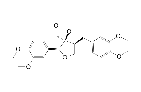 3-Furanmethanol, 2-(3,4-dimethoxyphenyl)-4-[(3,4-dimethoxyphenyl)methyl]tetrahydro-3-hydroxy-, [2S-(2.alpha.,3.beta.,4.alpha.)]-