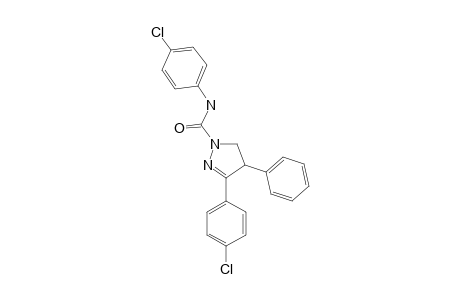 4'-chloro-3-(p-chlorophenyl)-4-phenyl-2-pyrazoline-1-carboxanilide