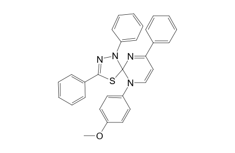 Spiro[4'-Phenyl-1'-(4"-methoxyphenyl)pyrimidine-3,5-diphenyl-2(1H),2'(3'H)-[1,3,4]thiadiazole