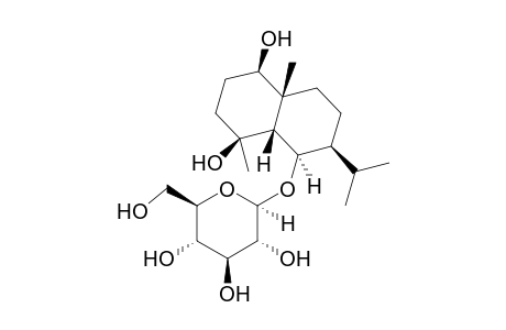 OPHIOPOGONOSIDE-A;1-BETA,4-BETA,6-BETA-TRIHYDROXY-CIS-EUDESMANE-6-O-D-GLUCOPYRANOSIDE