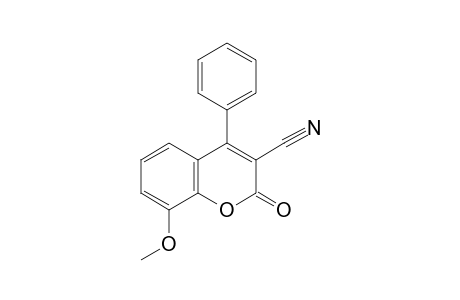 8-methoxy-2-oxo-4-phenyl-2H-1-benzopyran-3-carbonitrile