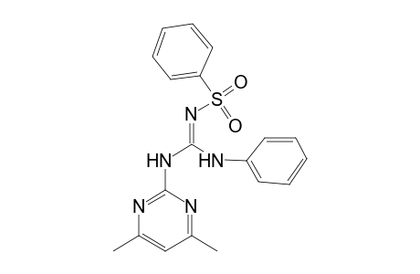 benzenesulfonamide, N-[(Z)-[(4,6-dimethyl-2-pyrimidinyl)amino](phenylamino)methylidene]-