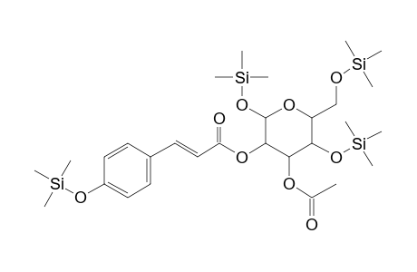 [4-Acetyloxy-2,5-dihydroxy-6-(hydroxymethyl)oxan-3-yl] (E)-3-(4-hydroxyphenyl)prop-2-enoate, 4tms