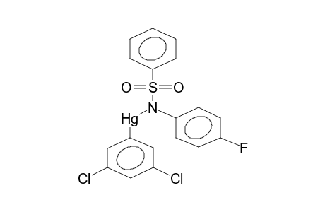 N-(3,5-DICHLOROPHENYLMERCURO)-N-(PARA-FLUOROPHENYL)BENZENSULPHONYLAMIDE