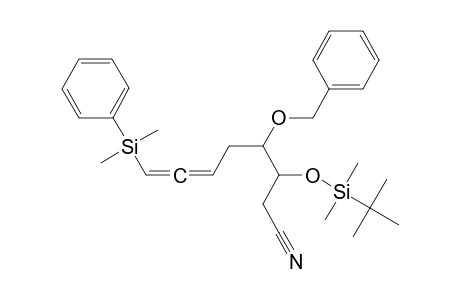 3-Benzyl-1-cyano-2-tert-butyldimethylsiloxy-7-(phenyldimethylsilyl)hept-5,6-diene isomer