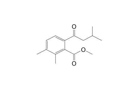 Methyl 2,3-dimethyl-6-(3-methylbutanoyl)benzoate