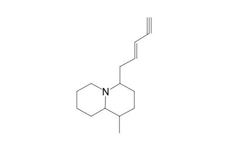1-Methyl-4-(pent-2'-en-4'-yn-1'-yl)quinolizidine