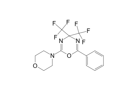 2-(4-Morpholinyl)-6-phenyl-4,4-bis(trifluoromethyl)-4H-1,3,5-oxadiazine