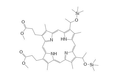 21H,23H-Porphine-2,18-dipropanoic acid, 3,7,12,17-tetramethyl-8,13-bis[1-[(trimethylsilyl)oxy]ethyl]-, dimethyl ester