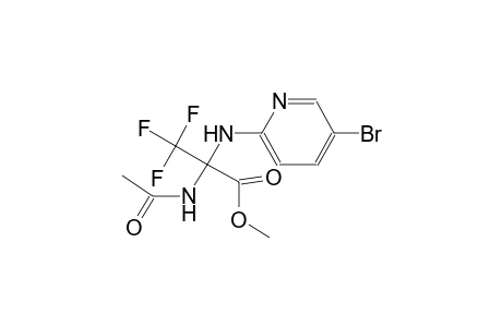 2-Acetylamino-2-(5-bromo-pyridin-2-ylamino)-3,3,3-trifluoro-propionic acid methyl ester