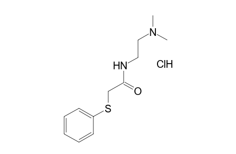 N-[2-(DIMETHYLAMINO)ETHYL]-2-(PHENYLTHIO)ACETAMIDE, MONOHYDROCHLORIDE
