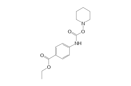 p-carboxycarbanilic acid, p-ethyl ester, O-piperidino derivative