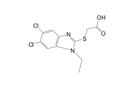 [(5,6-dichloro-1-ethylbenzimidazol-2-yl)thio]acetic acid