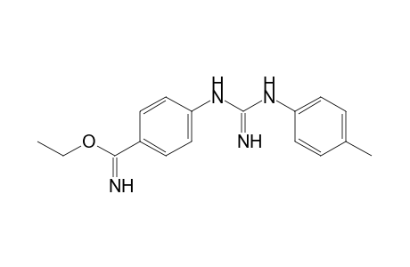 p-[3-(p-tolyl)guanidino]benzimidic acid, ethyl ester