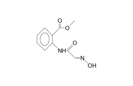 2-Hydroximinocarboxamidobenzoic acid, methyl ester