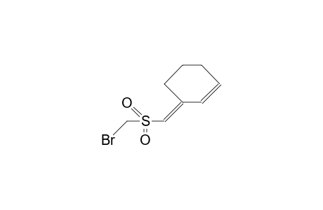 (Z)-3-((Bromomethyl-sulfonyl)-methylene)-cyclohexene