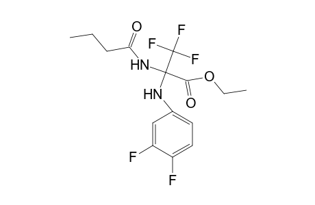 Ethyl 2-butyramido-2-(3,4-difluoroanilino)-3,3,3-trifluoropropionate