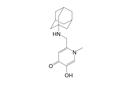 2-((Tricyclo[3.3.1.1(3,7)]decane-3-ylamino)methyl)-5-hydroxy-1-methylpyridin-4(1H)-1-one