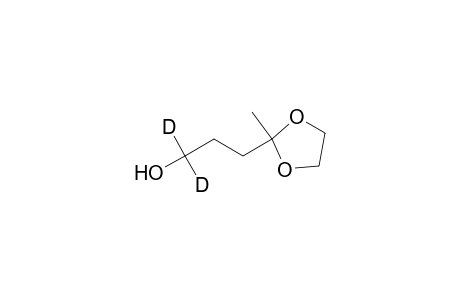 5-Hydroxy-2-pentanone-5,5-D2 ethyleneketal