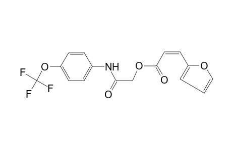 2-Oxo-2-[4-(trifluoromethoxy)anilino]ethyl (2Z)-3-(2-furyl)-2-propenoate