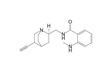 N-Methyl-N'-[(1S,2R)-5'-ethynyl-1'-azabicyclo[2.2.2]oct-2'-ylmethyl]-anthranilamide